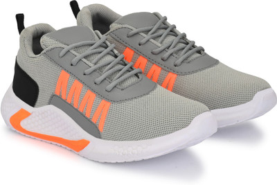 Super Looks Running shoes for boys | sports shoes for men | Latest Stylish Casual sneakers for men | Lace up lightweight grey shoes for running, walking, gym, trekking, hiking & party Running Shoes Walking Shoes For Men(Grey)