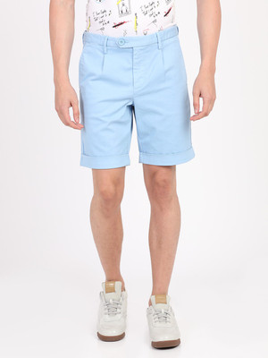 BREAKBOUNCE Solid Men Light Blue Regular Shorts