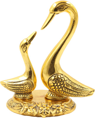 Rajasthan handicraft center Decorative Showpiece  -  14 cm(Metal, Gold)