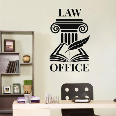 amazinghubsolution 70 cm a...lawofficedecal Self Adhesive Sticker(Pack of 1)