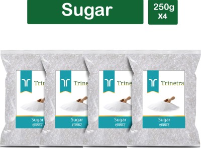 Trinetra Best Quality White Sugar-250gm (Pack Of 4) Sugar(1000 g, Pack of 4)