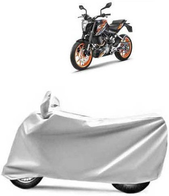 PRPaccessories Waterproof Two Wheeler Cover for KTM(Duke 200, Silver)