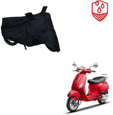 SRENTERPRISES Two Wheeler Cover for Piaggio(Vespa VXL, Black)