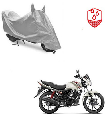 SRENTERPRISES Two Wheeler Cover for Suzuki(Sling Shot Plus, Silver)