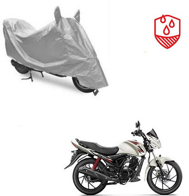 SRENTERPRISES Two Wheeler Cover for Suzuki(Sling Shot, Silver)