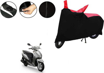 VTF Two Wheeler Cover for Honda(Activa 4G, Black, Red)