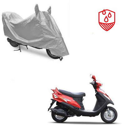 Atulit enterprises Waterproof Two Wheeler Cover for Mahindra(Flyte, Silver)