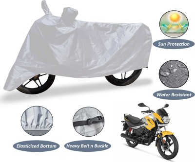 MOCKHE Two Wheeler Cover for Hero(Passion Pro, Silver)