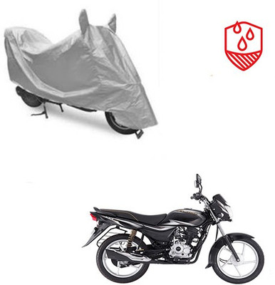 SRENTERPRISES Two Wheeler Cover for Bajaj(Platina 100 DTS-i, Silver)