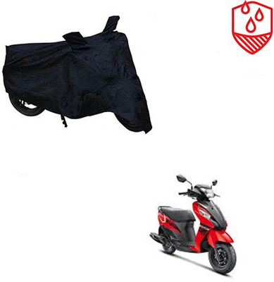 SRENTERPRISES Two Wheeler Cover for Suzuki(Let's, Black)