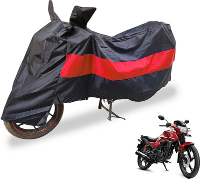 Auto Hub Two Wheeler Cover for Honda(SP 125, Black, Red)