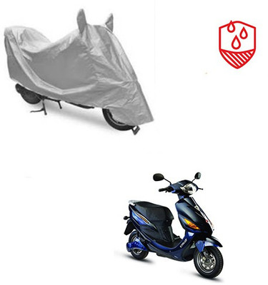 SRENTERPRISES Two Wheeler Cover for Hero(Electric Cruz, Silver)