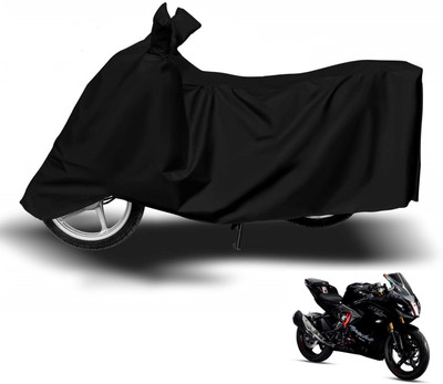 MOCKHE Two Wheeler Cover for TVS(Apache RR 310, Black)