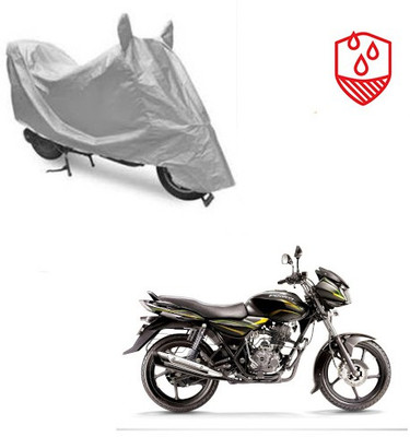 SRENTERPRISES Two Wheeler Cover for Bajaj(Discover 100 DTS-i, Silver)