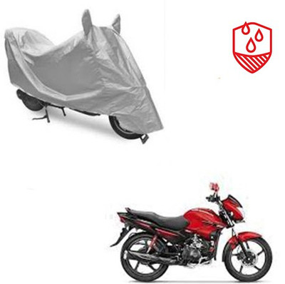RPSENTTERPR Waterproof Two Wheeler Cover for Hero(Glamour FI, Silver)