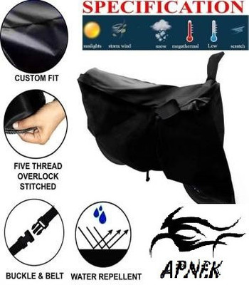APNEK Waterproof Two Wheeler Cover for Bajaj(Boxer, Black)