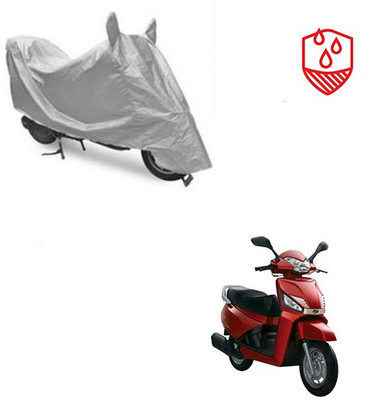 SRENTERPRISES Two Wheeler Cover for Mahindra(Gusto, Silver)