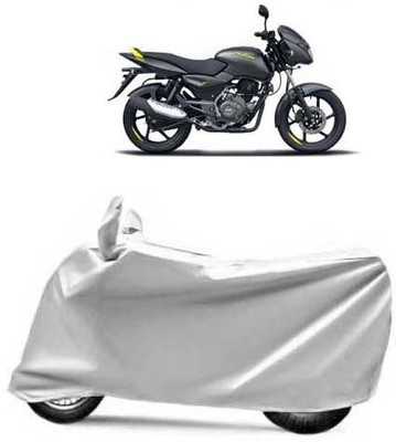 PRPaccessories Waterproof Two Wheeler Cover for Bajaj(Pulsar 125, Silver)