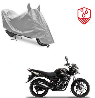 SRENTERPRISES Two Wheeler Cover for Bajaj(Discover 150 s, Silver)