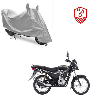 SRENTERPRISES Two Wheeler Cover for Bajaj(Platina 100 DTS-i, Silver)