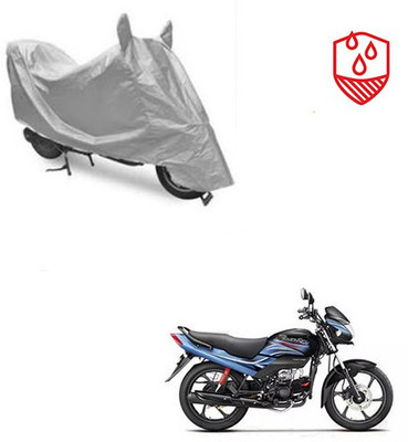 SRENTERPRISES Two Wheeler Cover for Honda(Passion Pro, Silver)
