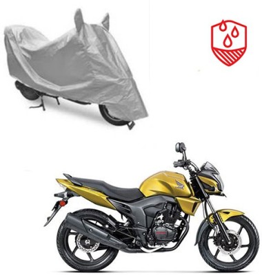 Atulit enterprises Waterproof Two Wheeler Cover for Honda(CB Trigger, Silver)