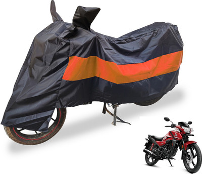 Auto Hub Two Wheeler Cover for Honda(SP 125, Black, Orange)
