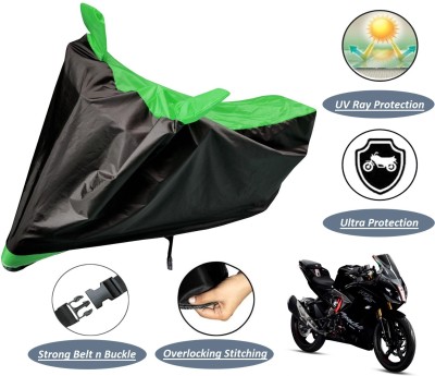 Auto Hub Two Wheeler Cover for TVS(Apache RR 310, Black, Green)