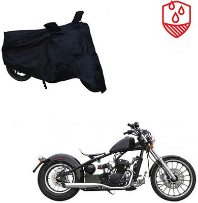 SRENTERPRISES Two Wheeler Cover for Harley Davidson(Bobber 350, Black)