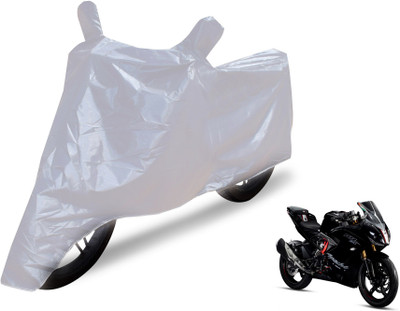 Auto Hub Two Wheeler Cover for TVS(Apache RR 310, Silver)