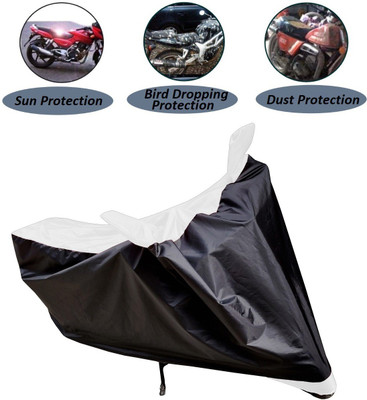 MOCKHE Two Wheeler Cover for Honda(Activa 6G, Black, White)