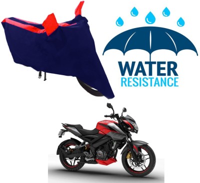 Mdstar Waterproof Two Wheeler Cover for Bajaj(Pulsar 160 NS DTS-i, Blue, Red)