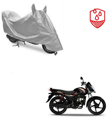 Atulit enterprises Waterproof Two Wheeler Cover for Mahindra(Pantero, Silver)