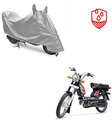 SRENTERPRISES Two Wheeler Cover for TVS(Heavy Duty Super XL, Silver)