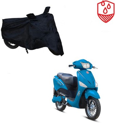 Atulit enterprises Waterproof Two Wheeler Cover for Hero(Electric Optima, Black)