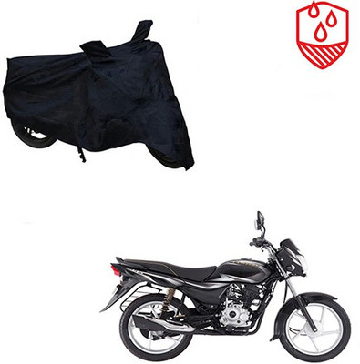 saanvi Waterproof Two Wheeler Cover for Bajaj(Platina 100 DTS-i, Black)