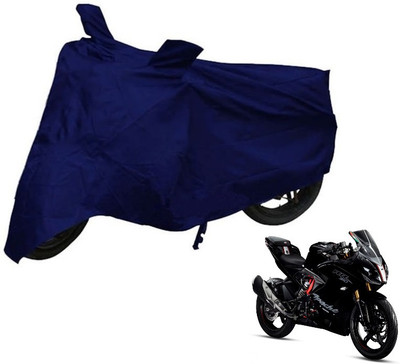 MOCKHE Two Wheeler Cover for TVS(Apache RR 310, Blue)