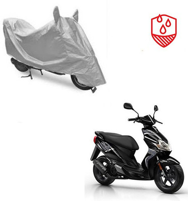 SRENTERPRISES Two Wheeler Cover for Yamaha(Jog R, Silver)