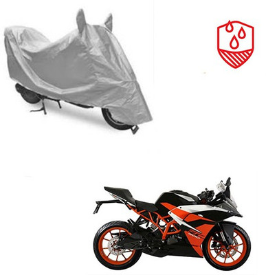 Atulit enterprises Waterproof Two Wheeler Cover for KTM(RC 390, Silver)