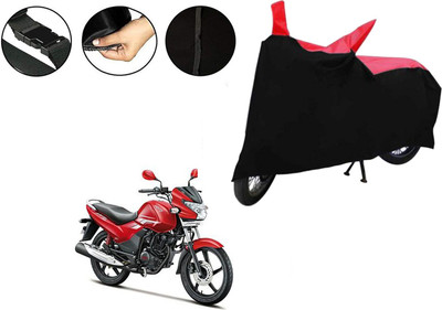 VTF Two Wheeler Cover for Hero(Achiever, Black, Red)