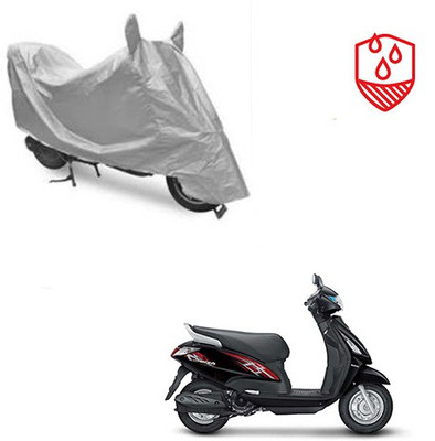 Atulit enterprises Waterproof Two Wheeler Cover for Suzuki(Swish, Silver)