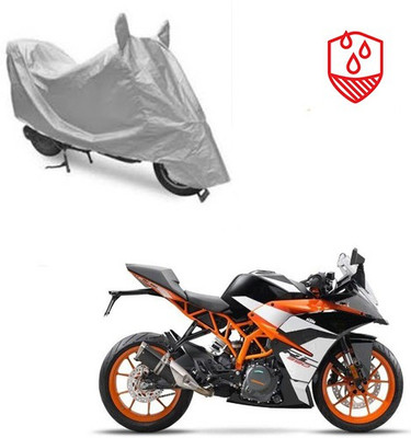 SRENTERPRISES Two Wheeler Cover for KTM(RD 350, Silver)