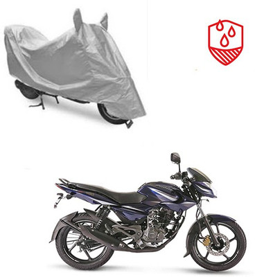 Atulit enterprises Waterproof Two Wheeler Cover for Bajaj(Pulsar 135 LS DTS-i, Silver)