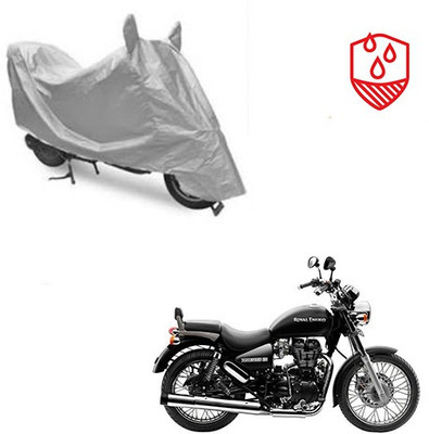 Atulit enterprises Waterproof Two Wheeler Cover for Royal Enfield(Thunderbird 500, Silver)