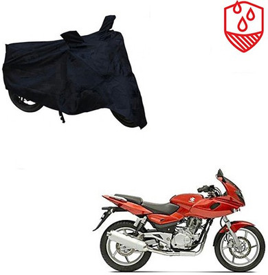 saanvi Waterproof Two Wheeler Cover for Bajaj(Pulsar 220 DTS-i, Black)