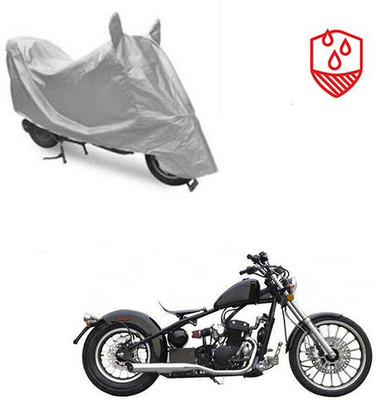 SRENTERPRISES Two Wheeler Cover for Harley Davidson(Bobber 350, Silver)