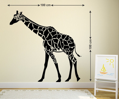 WALLSTICK 91.44 cm ZIRAFFI STICKER Self Adhesive Sticker(Pack of 1)