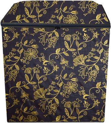 AAVYA UNIQUE FASHION Semi-Automatic Washing Machine  Cover  (Black,Gold)