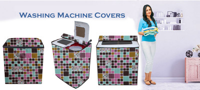 AAVYA UNIQUE FASHION Semi-Automatic Washing Machine  Cover(Width: 86.36 cm, Multicolor)