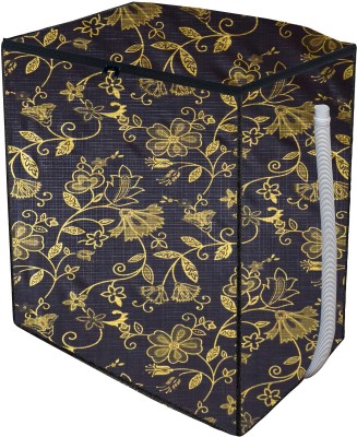 AAVYA UNIQUE FASHION Semi-Automatic Washing Machine  Cover(Width: 78.74 cm, Black,Gold)